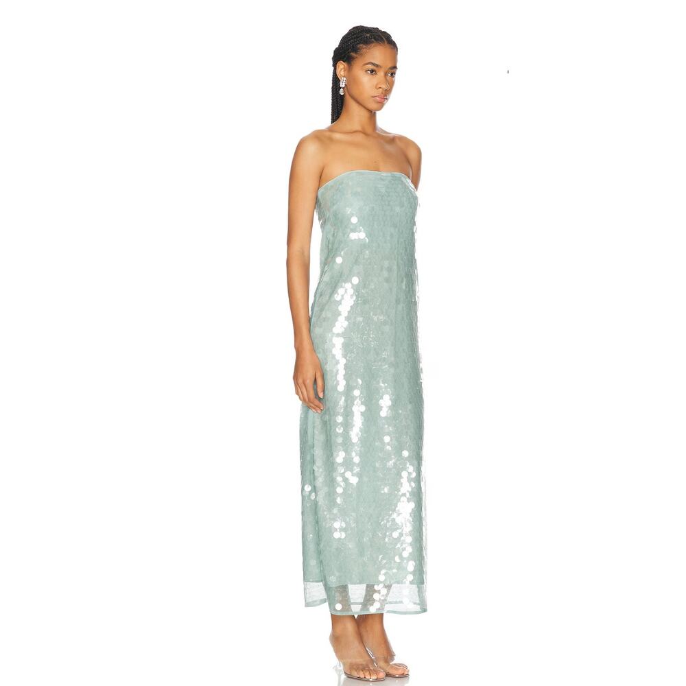 Staud Casey Dress In Mist Size 6 - Picture 3 of 12